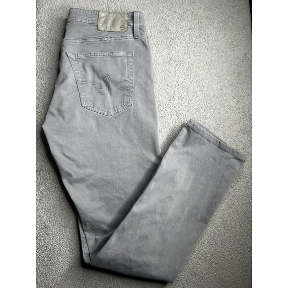 AG Adriano Goldschmied Jeans Mens 34x31.5 Gray Everett Slim Straight Stretch - Picture 1 of 13